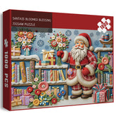 Santa’s Bloomed Blessing Jigsaw Puzzles 1000 Pieces
