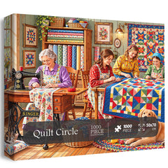 Quilt Circle Jigsaw Puzzle 1000 Piece