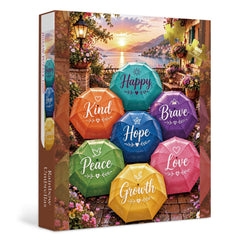 Rainbow Umbrellas Jigsaw Puzzle 1000 Piece