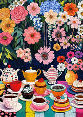 Puzzles de 1000 pièces Fête du Thé Florale