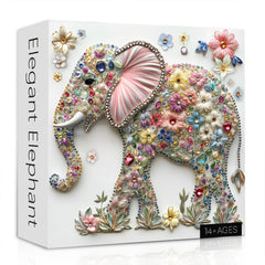Puzzle Élégant Éléphant 1000 Pièces