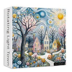 Rotating Light Town Jigsaw Puzzle 1000 Pieces