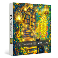 Magic Tree Library Jigsaw Puzzle 1000 Piece