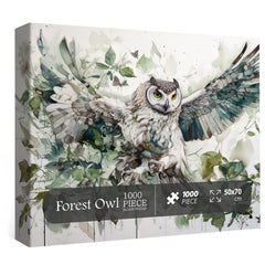 Puzzle en bois Hibou de forêt 1000 pièces