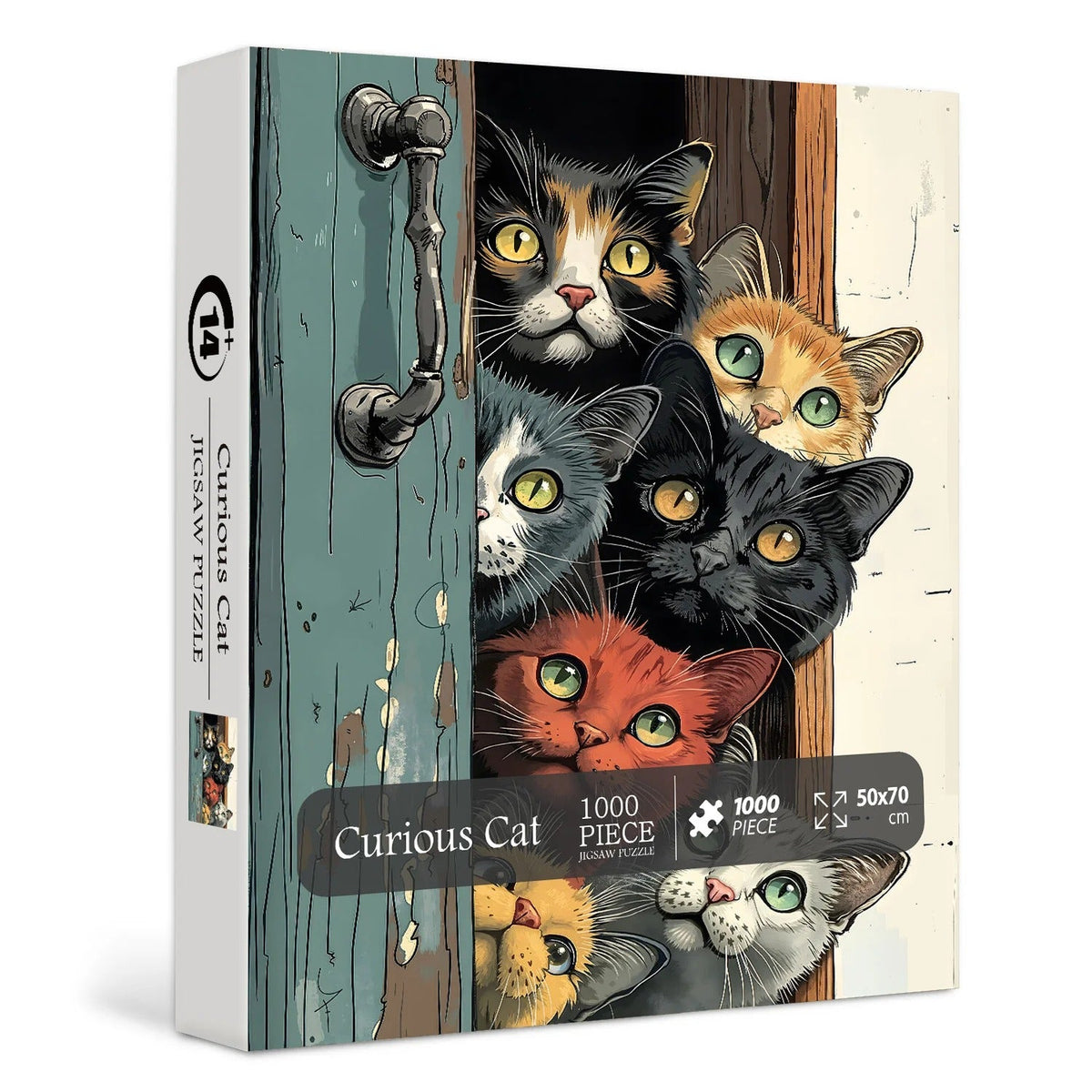 Curious Cat Jigsaw Puzzle 1000 Piece