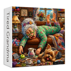 Tired Grandma Jigsaw Puzzle 1000 Pieces