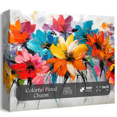 Colorful Floral Charm Jigsaw Puzzle 1000 Pieces