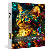 Mystic Floral Cat Jigsaw Puzzles 1000 Piece