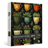 Puzzle 1000 Pièces — Tasses Remplies de Plantes