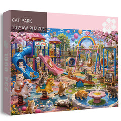 Cat Park Jigsaw Puzzle 1000 Pieces