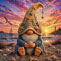 Shell-collecting gnome Jigsaw Puzzle 1000 Piece