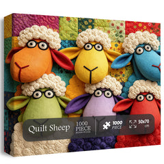 Quilt Sheep Jigsaw Puzzle 1000 Piece