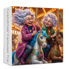 Grandmas' Carousel Trip Jigsaw Puzzle 1000 Pieces