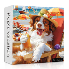 Pup's Vacation Jigsaw Puzzle 1000 Pieces