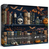 Spooky Bookshelf Nights Jigsaw Puzzles 1000 Pieces