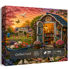 Quilled Yard Jigsaw Puzzle 1000 Piece
