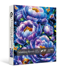 Puzzle „Funkelnde Blumen“, 1000 Teile
