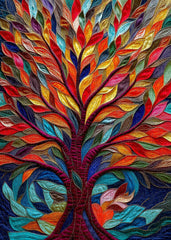 Patchwork Tree Jigsaw Puzzle 1000 Piece