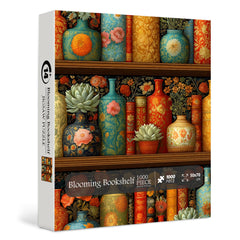 Blooming Bookshelf Jigsaw Puzzle 1000 Pieces