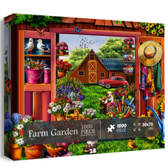 Puzzle Jigsaw Jardin de Ferme 1000 Pièces