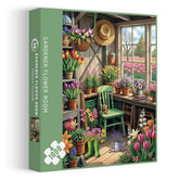 Puzzle de 1000 pièces Jardinier et Fleurs