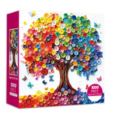 Button Art Tree Jigsaw Puzzle 1000 Pieces