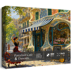 Porcelain Cafe & Dancers Jigsaw Puzzle 1000 Pieces