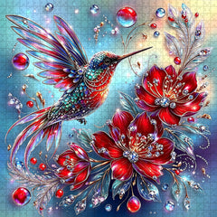 Gemstone Hummingbird Jigsaw Puzzle 1000 Pieces