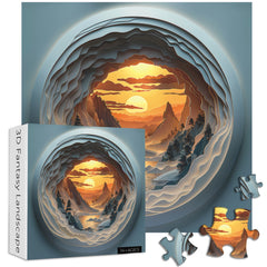3D-Puzzle „Fantasielandschaft“ 1000 Teile