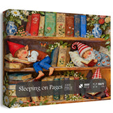 Sleeping on Pages Jigsaw Puzzle 1000 Pieces