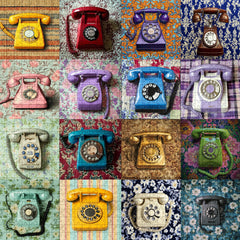 Retro Telephone Collage Jigsaw Puzzle 1000 Pieces