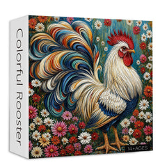Colorful Rooster Jigsaw Puzzle 1000 Pieces