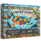 Puzzle de voyage « Collection américaine », 1 000 pièces