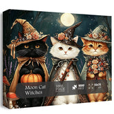 Moon Cat Witches Jigsaw Puzzle 1000 Piece