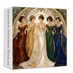 Stained Window Beauty Jigsaw Puzzle 1000 Pieces