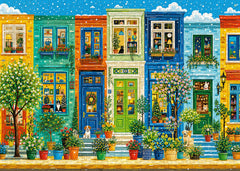 Colorful Street Realm Jigsaw Puzzle 1000 Piece