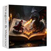 Puzzle de 1000 pièces Dragon & Guerrier