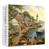 Village Harbor Jigsaw Puzzle 1000 Piece