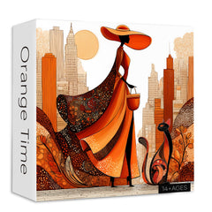 Orange Time Puzzle en bois 1000 pièces