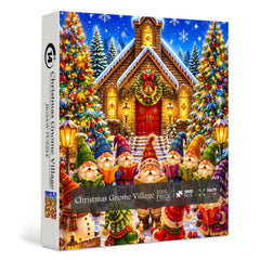 Christmas Gnome Village Jigsaw Puzzle 1000 Pieces