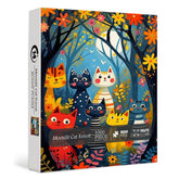 Moonlit Cat Forest Jigsaw Puzzle 1000 Pieces