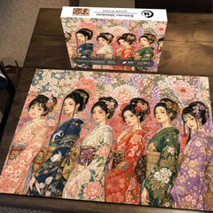 Kimono Maidens Jigsaw Puzzle 1000 Piece