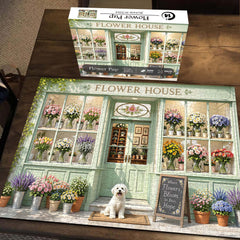Flower Pup Jigsaw Puzzle 1000 Piece