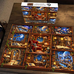 Interstellar Bookshelf Jigsaw Puzzle 1000 Pieces
