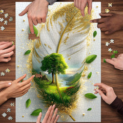 Feather Oasis Jigsaw Puzzle 1000 Pieces