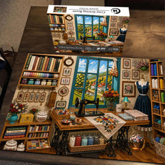 Cozy Sewing Room Jigsaw Puzzle 1000 Piece