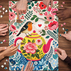 Blooms & Robin Jigsaw Puzzle 1000 Piece