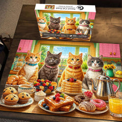 Sweet Cat Feast Jigsaw Puzzle 1000 Piece