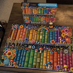 Botanical Bookshelf Jigsaw Puzzle 1000 Piece