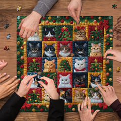 Christmas Cats Jigsaw Puzzle 1000 Piece